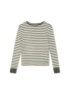 Boat neck Stripe Tee